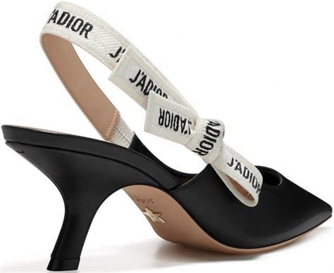 dior black slingback shoes